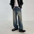 Loose wide denim pants