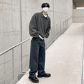long-sleeved  polo knit shirt　OR266