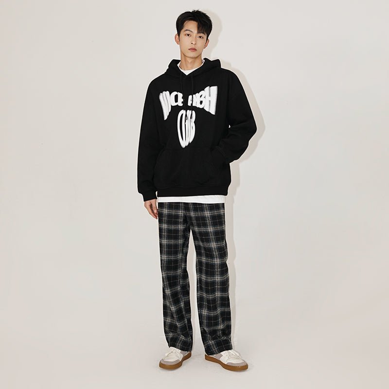 Casual print hoodie