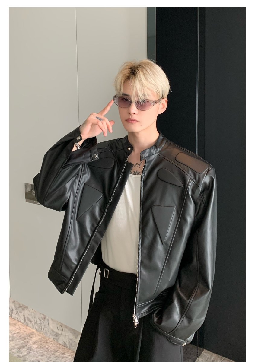 Biker leather jacket