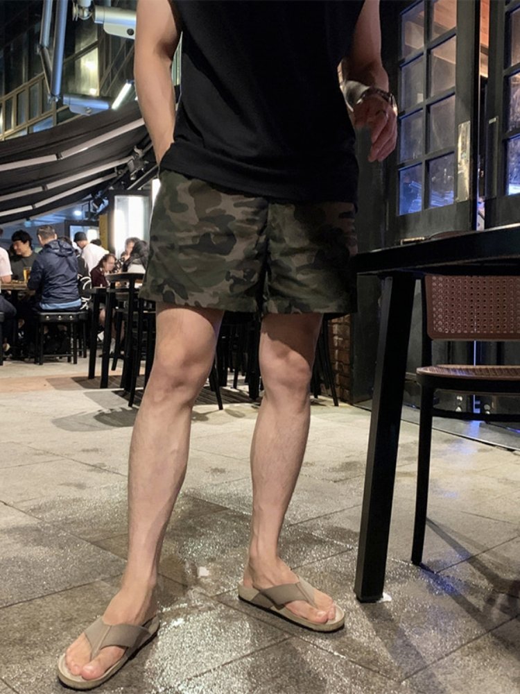 Camouflage pattern shorts