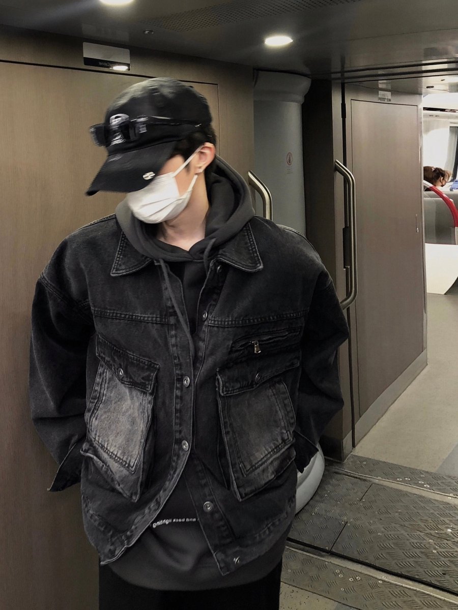 Cargo denim jacket