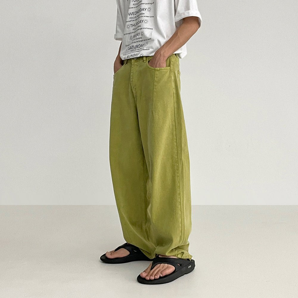Color Loose Jeans