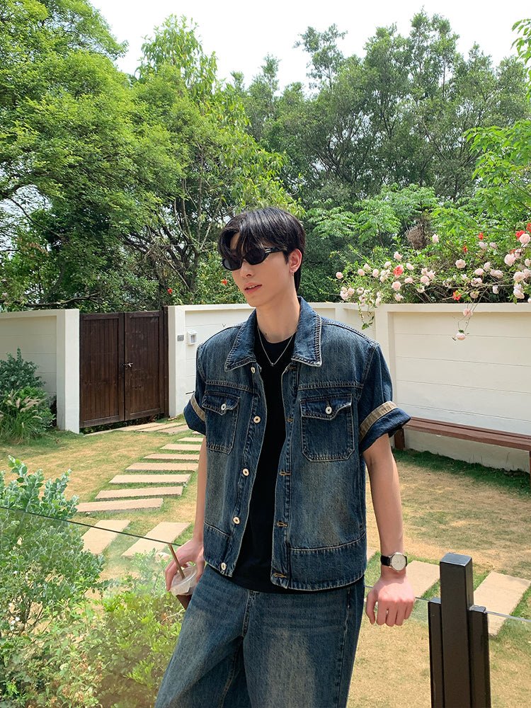 Denim jacket setup