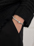 Diamond open bracelet