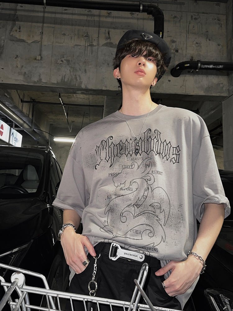 Dragon print T-shirt