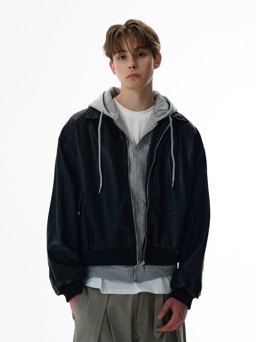 Fake two-piece flight jacket