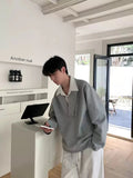 Fake two-piece shirt sweatshirt