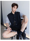 Fake two piece short sleeve shirt