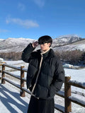 Fake two-piece stand collar down jacket