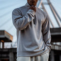 Half Zip Sports Long Sleeve Shirt