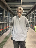 Half zip sweatshirt with draw code