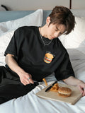 Hamburger print T-shirt