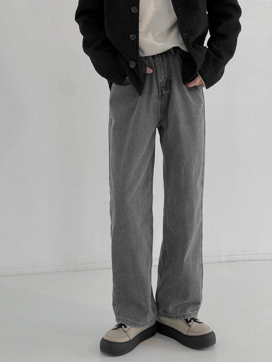 High waist Wash denim