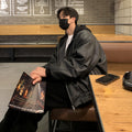 hood PU jacket