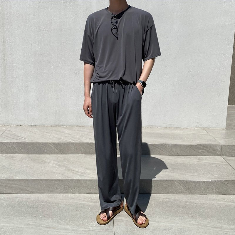 Ice silk stretch tops/pans