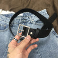 Leather belt
