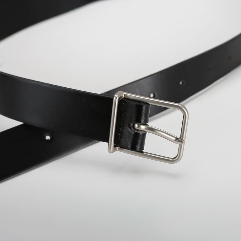Leather casual pinbuckle belt