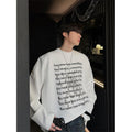 Letter print long T -shirt