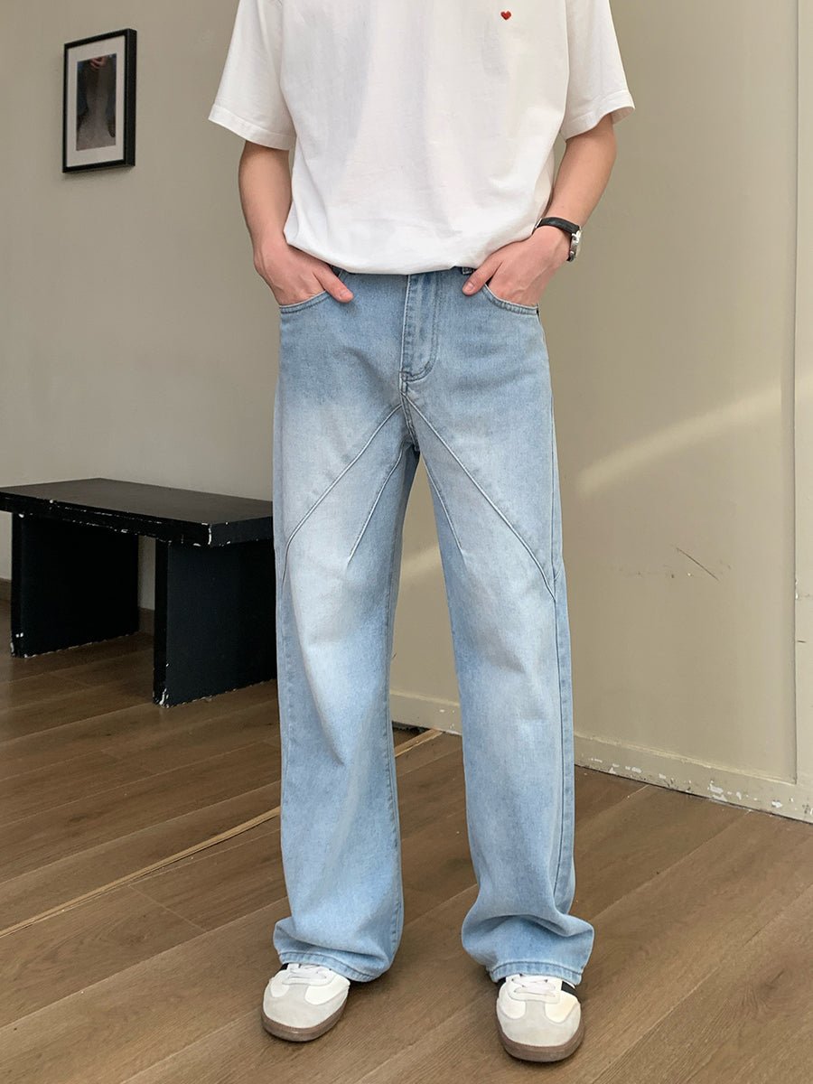 Light blue straight jeans