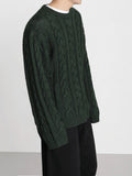 Loose knit long -sleeved sweater