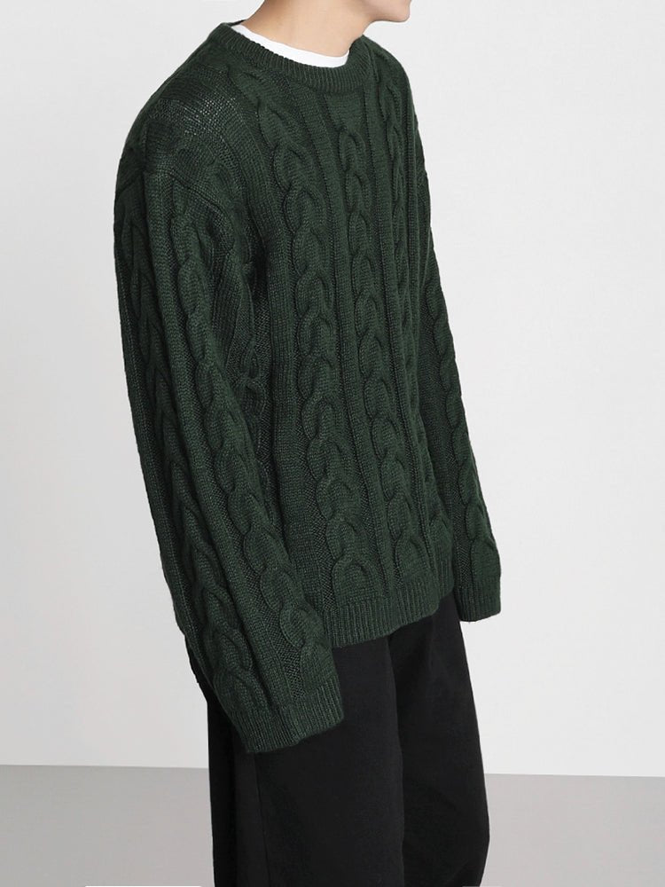 Loose knit long -sleeved sweater