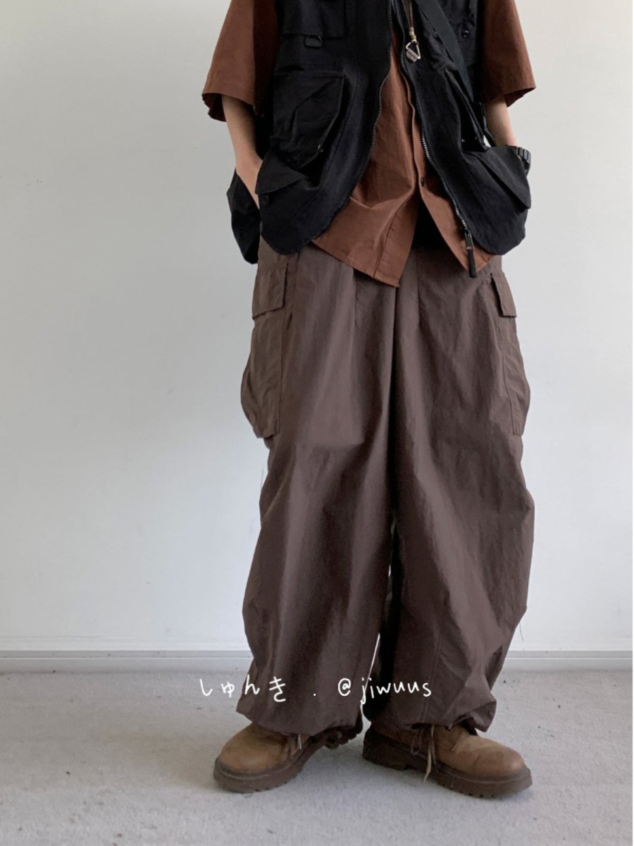 Looswide leg cargo pants