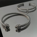 Niche design open titanium bracelet