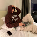 Over -size logo hoodie