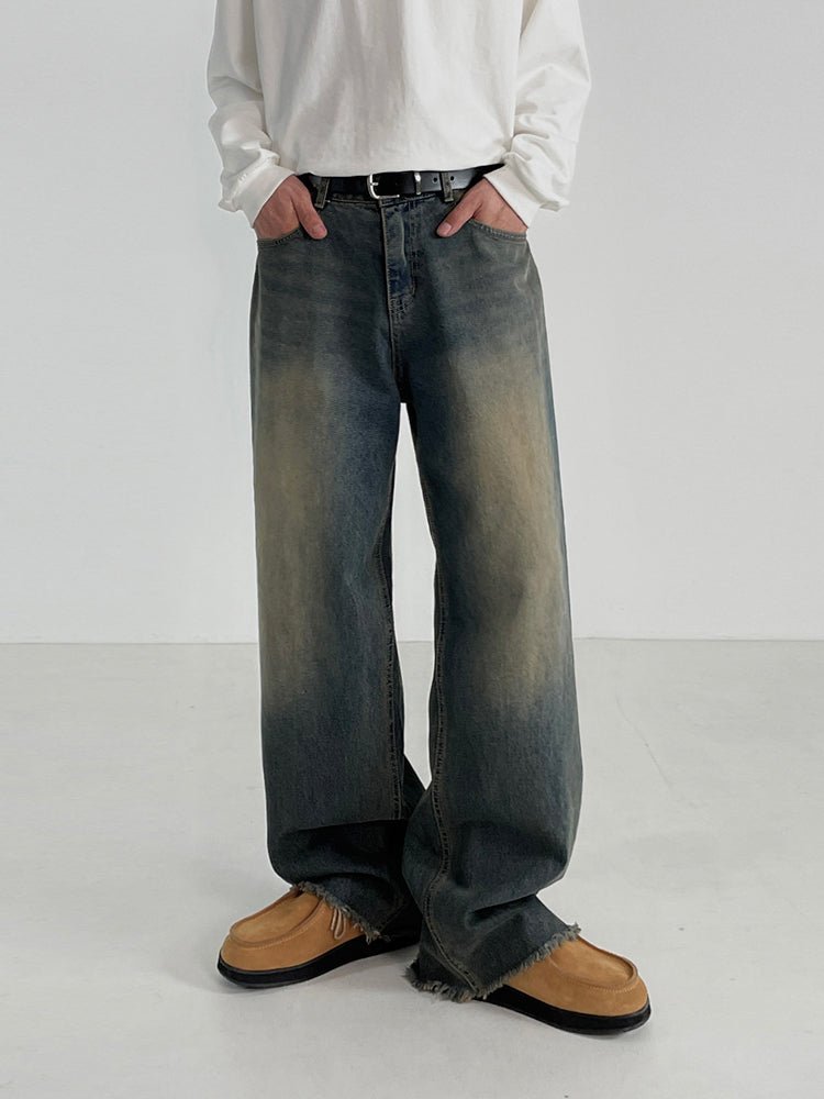 Retro Wide Denim Pants