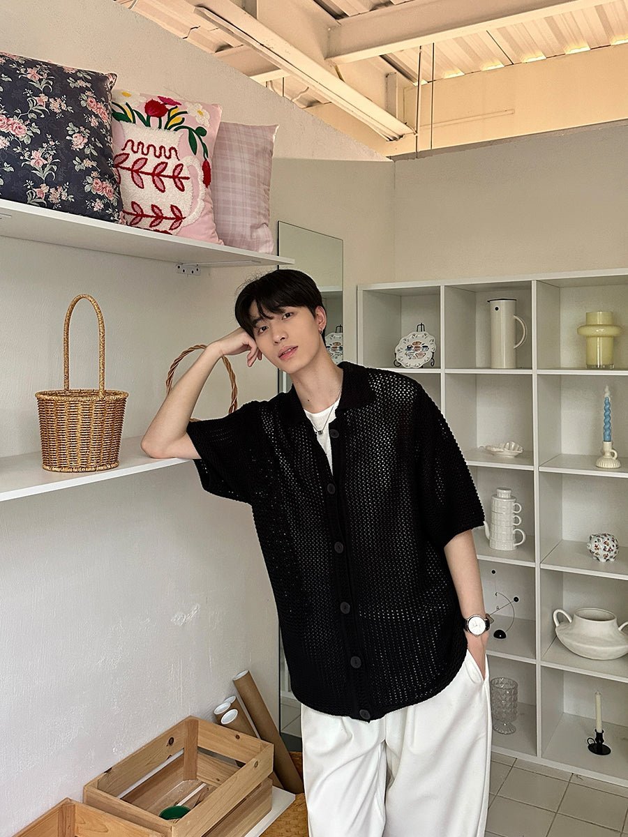 Short sleeve knit shirt