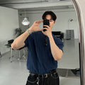 Short sleeve knit T-shirt