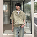 Short sleeve zipper jacket