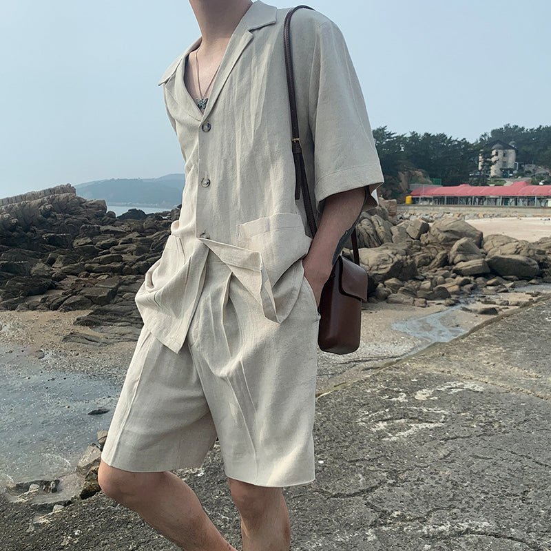 Short -sleeved shirt set up