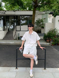 Stand-up collar polo shirt setup