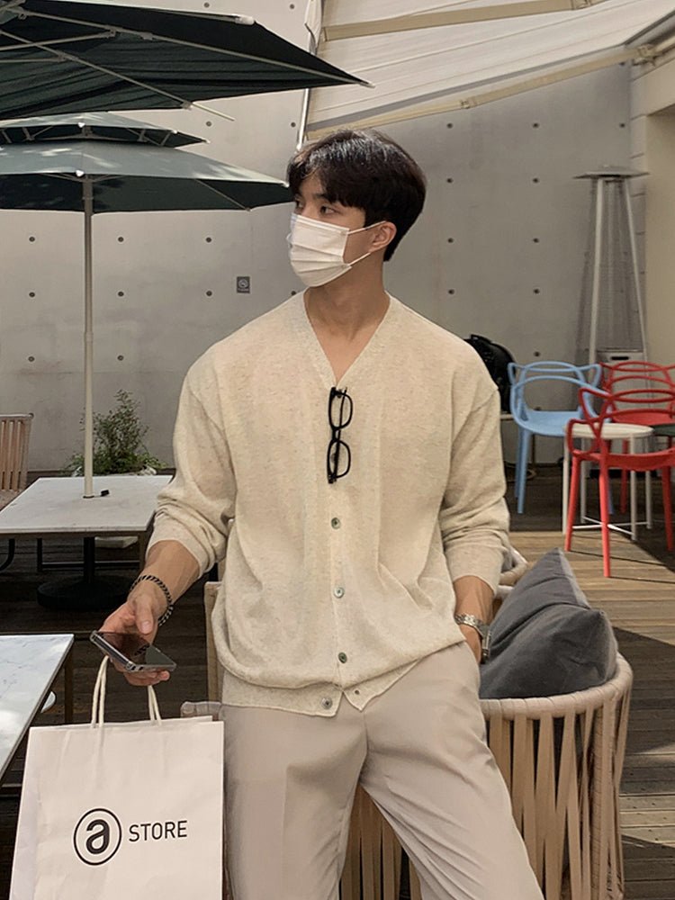 V neck cardigan