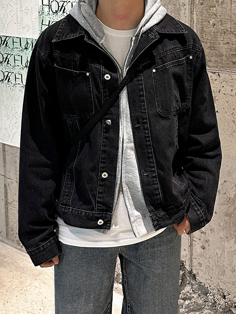 Wash denim jacket
