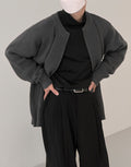 Zipper Knit Cardigan